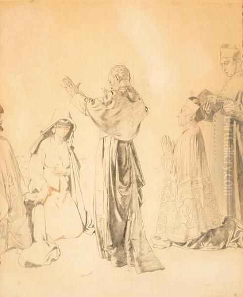A Study For "the Western Wedding" by Sir William Newenham Montague Orpen