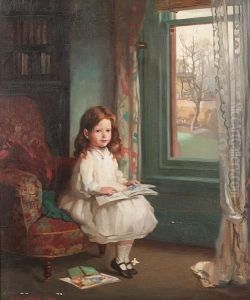 Portrait Of Clara Hughes by Sir William Newenham Montague Orpen