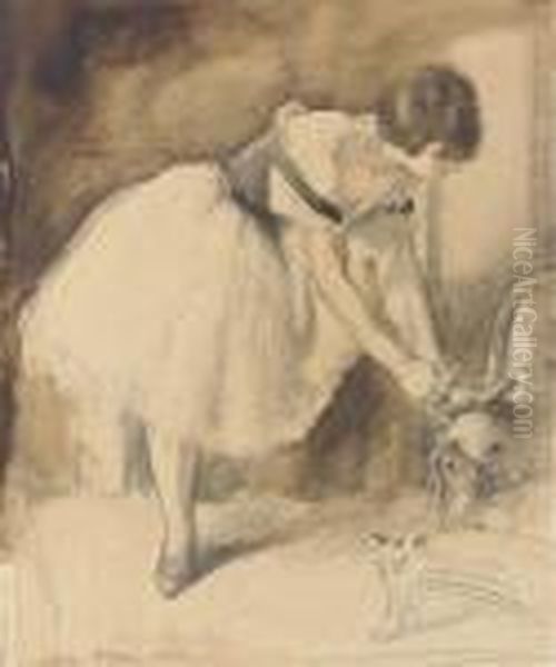 Dancer Tying Her Shoe - view 1