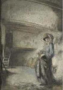 A Barn by Sir William Newenham Montague Orpen