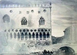 Exterior of Ducal Palace, Venice by John Ruskin