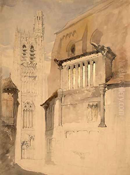 Tower of the Cathedral at Sens - view 1