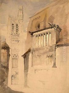 Tower of the Cathedral at Sens by John Ruskin