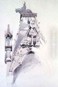 The Tomb of Mastino II d.1351, Santa Maria Antica, Verona by John Ruskin