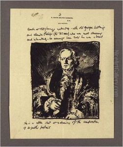An Illustrated Letter With Asquith's Portrait An Illustrated Letter With Asquith's Portrait