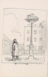Kildare Street, Dublin, Recto; A Letter To His Wife, Grace,verso.