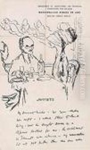 An Illustrated Letter To His Wife, Grace by Sir William Newenham Montague Orpen