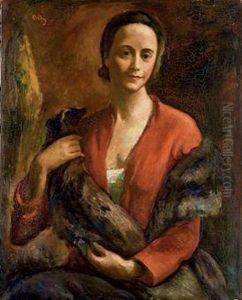 Portrait De Femme by Manuel Ortiz De Zarate