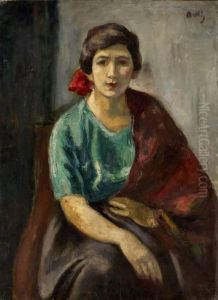 Femme Au Ruban Rouge