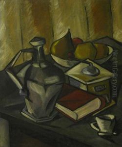 Nature Morte Au Moulin A Cafe by Manuel Ortiz De Zarate