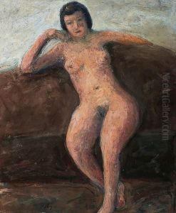 Modele Nu Assis by Manuel Ortiz De Zarate
