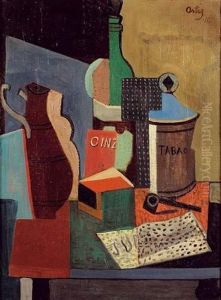 Nature Morte Au Pot A Tabac by Manuel Ortiz De Zarate