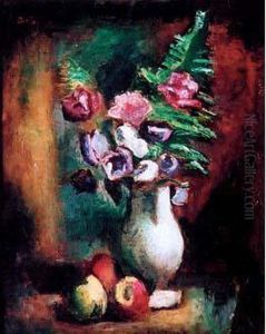 Nature Morte Aux Fleurs Et Fruits by Manuel Ortiz De Zarate
