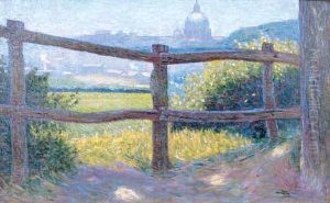 "paysage Avec Rome En Arriere-plan" by Manuel Ortiz De Zarate