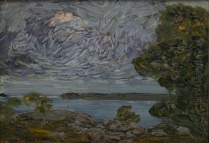 Skargardslandskap I Kvallsljus by Helmer Osslund