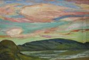 Afton Vid Angermanalven by Helmer Osslund
