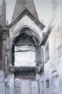 The Tomb of Cangrande I d.1329, Santa Maria Antica, Verona