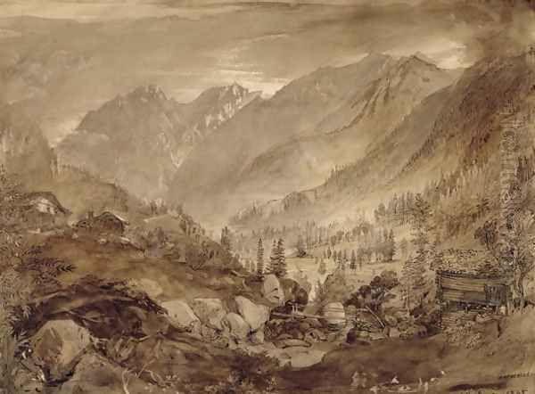 Mountain Landscape, Macugnaga, 1845 - view 1