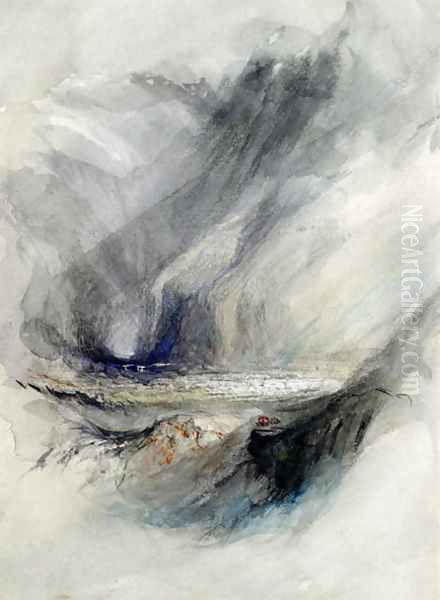 The Gates of the Hills, version of J.M.W. Turners St. Gothard, frontispiece for Vol 4 of Modern Painters - view 1