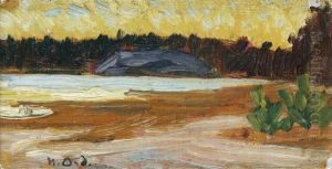"landskap". by Helmer Osslund