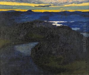 Sommarnatt - Motiv Fran Jarvso by Helmer Osslund