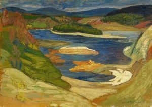 Islossning - Angermanalven by Helmer Osslund