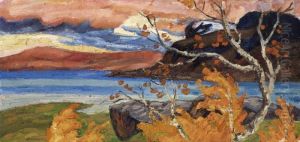 Utsikt Fran Stora Sjofallet by Helmer Osslund