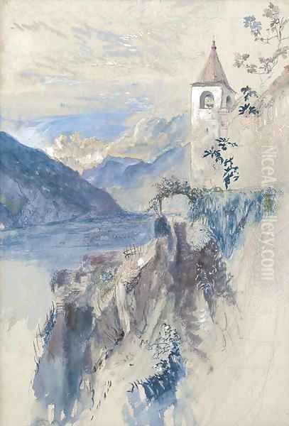 Bellinzona, Switzerland, looking north towards the St. Gotthard pass - view 1