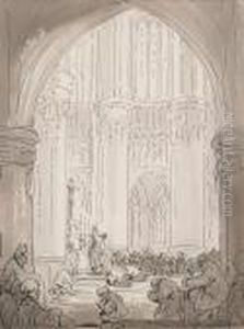 Homilie In De Kathedraal by Alfred Ost