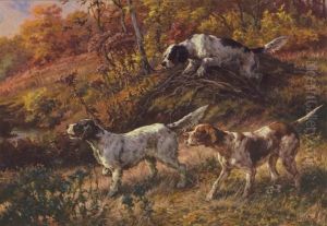 Three Setters On Point by Edmund Henry Osthaus