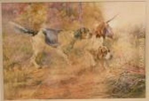 Closing In - Two English Setters by Edmund Henry Osthaus