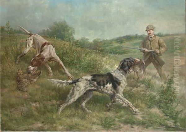 Hunting In An Upland Landscape by Edmund Henry Osthaus