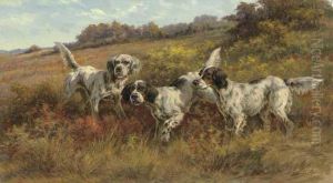 Three Setters In A Landscape Three Setters In A Landscape