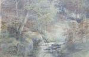 Forest Interior With Stream by Edmund Henry Osthaus