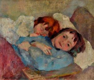 Deux Enfants Endormis by Henri Ottmann