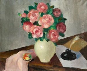 Le Bouquet De Roses by Henri Ottmann