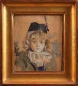 Petit Garcon Au Chapeau A Plume