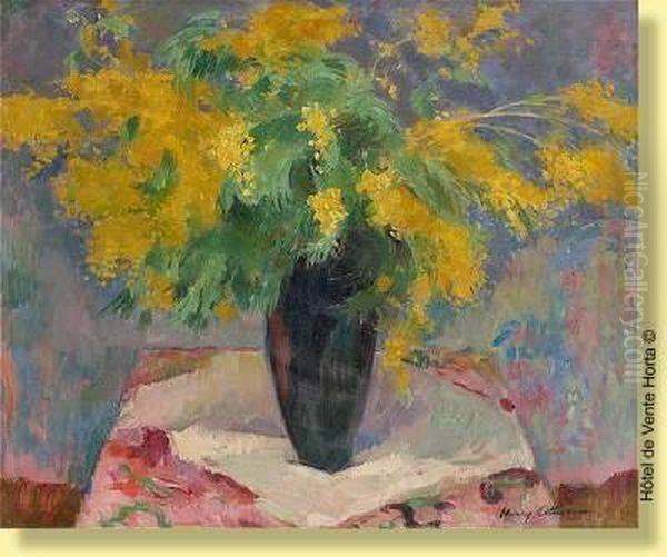 Vase Fleuri De Mimosas - view 1