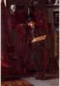 Autoportrait Dans L'atelier by Henri Ottmann