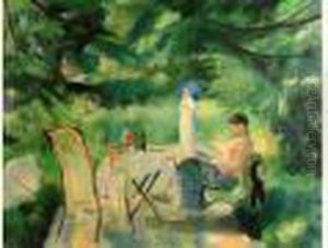 Dejeuner Au Jardin by Henri Ottmann