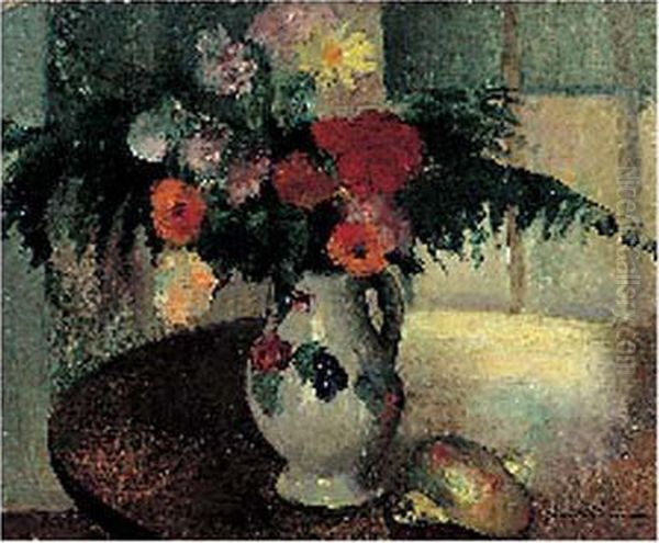 Nature Morte Aux Fleurs Et Coquillages - view 1