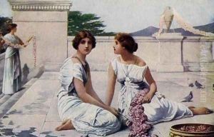 On the Balcony by Henry Ryland