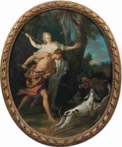 Atalante Et Meleagre by Jean-Baptiste Oudry