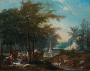 Dejeuner De Chasse Dans Un Paysage