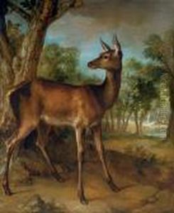 The Watchful Doe ('biche Aux Augets') by Jean-Baptiste Oudry