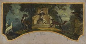 Le Singe, Le Renard Et Le Loup by Jean-Baptiste Oudry