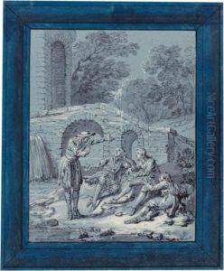 The Old Man And The Three Youths, From The Fables Of La Fontaine