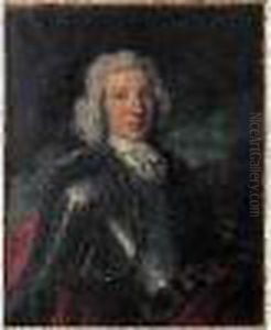 Portrait Presume De Monsieur M.j. Demichel by Jean-Baptiste Oudry