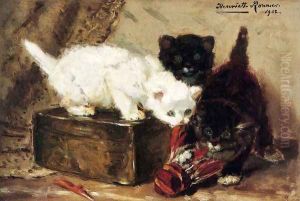 Kittens At Play by Henriette Ronner-Knip