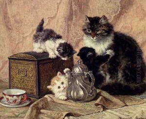 Teatime For Kittens by Henriette Ronner-Knip